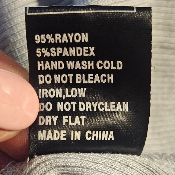 POL Womens Tank Top Silver Grey M Artisanal Core Boho Chic Romantic Core - Picture 12 of 14